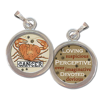 Cancer the Crab Zodiac art charm