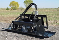 Skid steer compaction plate