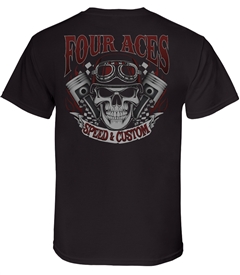 4 Aces Skull T-Shirt