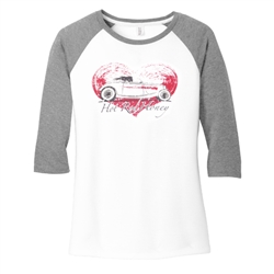 Hot Rod Honey Women Baseball Jersey GRAY/WHITE