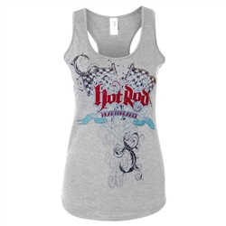 Hot Rod Heartbreaker Tank Top Heather Gray