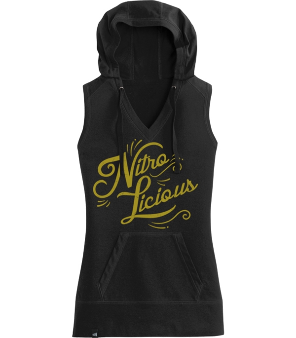 Nitrolicious Script Hooded Tank (Black)