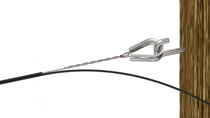 PLP 699911619 FIBERLIGN Figure 8 Drop Cable Dead-End 0.380 x 0.160 "Corning "