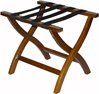 Premier wood luggage rack - Walnut Finish, #022-77WAL - case of 3 pcs.