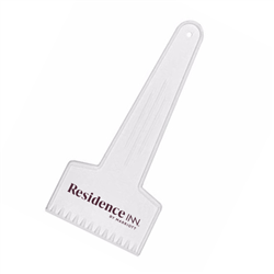 Ice scraper made of break-resistant plastic with Residence Inn logo