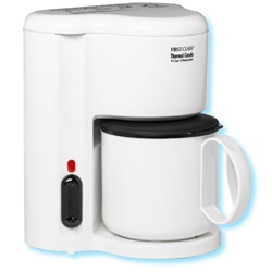 Jerdon 4-Cup thermal coffee maker, white. No. 780-CM21W