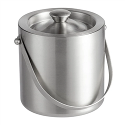 Stainless Steel Ice Bucket with Double Steel Wall Insulation  (case of 6 pcs.), 780-IBDW3NH