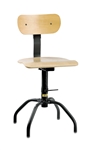 Bevco 1200 Stationary Plywood Chair- Height Adjust 16"- 24"