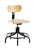 Bevco 1302/5 Swivel Plywood Chair- Height Adjust 17"- 22"