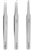 Excelta 2A-S-SE Economy Stainless Steel Straight taper round point tweezer