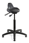 Bevco 3505 Sit-Stand Polyurethane Seat, Seat Height Adjustment 22"-32"