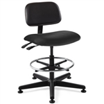 Bevco 4301-V-3850S/5 Westmound Upholstered Vinyl Chair with Dual Wheel Hard Floor Casters