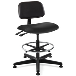 Bevco 4301-V-3850S/5 Westmound Upholstered Vinyl Chair with Dual Wheel Hard Floor Casters