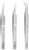 Excelta 51-CO Ultra Fine Point Angled/Curved Cobaltima Tweezers
