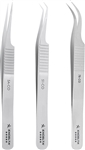 Excelta 5A-CO Ultra Fine Point Angled/Curved Cobaltima Tweezers