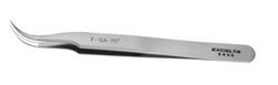 Excelta 7-SA-MP Curved Fine Tip Forceps-Mirror Polished