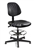 7300D Dura Polyurethane Chair, Manual Back Adj., 5-Star Black Nylon Base,  Adj. 18" Chrome Footring, Mushroom Glides. Seat Height Adjusts 19" - 26.5"