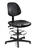 Bevco 7501D Dura Polyurethane Chair, Articulating Seat & Back Tilt, 5-Star Black Nylon Base, Adj. 18" Chrome Footring, Mushroom Glides. Seat Height Adjusts 21" - 31