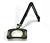 O.C. White 82300-4-RG Green-Lite - 7 x 5 1/4 Rectangular  LED Magnifier - 43" Reach Permanent Screw Down Base