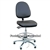 Bevco 9050LE1-BK - Integra-ECR 9000 Series Class 10 ESD Cleanroom Chair - Static Control Vinyl - 15.5"-21" - ESD Mushroom Glides - Black