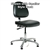 Bevco 9050LE4-BK - Integra-ECR 9000 Series Class 10000 ESD Cleanroom Chair - Static Control Vinyl - 15.5"-21" - ESD Mushroom Glides - Black