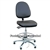 Bevco 9051LE1-BK - Integra-ECR 9000 Series Class 10 ESD Cleanroom Chair - Static Control Vinyl - 15.5"-21" - ESD Mushroom Glides - Black