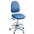 Bevco 9351LE1-BL - Integra-ECR 9000 Series Class 10 ESD Cleanroom Chair - Static Control Vinyl - 19"-26.5" - ESD Mushroom Glides - Blue