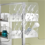 Inter Dyne Systems APB-2424 24"Wx24"H Acrylic Pegboard 25 Pegs