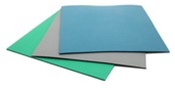 Botron B3123 Three Layer Blue Rubber Mat with Ground 2' x 3'