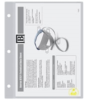 Botron B7417 Anti-Static Drawing Holders 25/PK