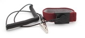 Botron B96108  Burgundy Wrist strap set 1/8" snap. 6' coil cord