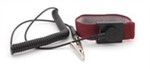 Botron B96128 Burgundy Wrist Strap Set 1/8" Snap  12' Coil Cord