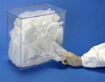 S-Curve BD-700 Bulk Bouffant Cap Dispenser with Lid (Large Opening)