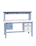 Pro-Line BIB13 Bench In A Box-Standard Laminate Technician's Workbench Complete 30" x 72"