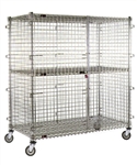Eagle Group CSC3048S 30" x 48" Full Size Mobile Security Unit - Stainless Steel CSC3048S