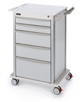 Bowman CT202-0000 Wheeled 5-Drawer Storage Cart With 3" Casters