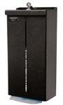 Bowman FM403-0220 Locking Face Mask Dispenser Black ABS Plastic