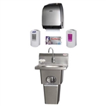 Eagle Group HFL-5000 Touch-Free Hand Washing System with Waste Receptacle