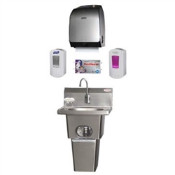 Eagle Group HFL-5000 Touch-Free Hand Washing System with Waste Receptacle