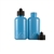 Jensen Global JG2.0BC-ESD 2oz. Bottle ESD Safe, Blue w/Black Luer Lock Cap Bag of 5