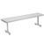 BenchPro SGBR 1248 Stainless Steel Gowning Bench Recessed Legs-Round Front Edge 12" Deep 48" Long