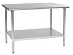 T2436SEB Deluxe 16/304 Stainless Steel Table 24" x 36"