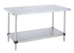 Metro MWT305FS HD Super Stainless Steel Worktable, Stationary with Soild Bottom Shelf 30" x 48" x 34"H