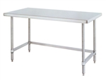 Metro WT305US Stainless Steel Worktable, Stationary with 3-Sided Frame 30" x 48" x 34"H
