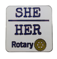 She/Her Pronoun Lapel Pin