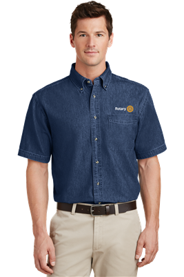 Port & Company Short Sleeve Denim Shirt