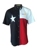 Tiger Hill Texas Flag Short Sleeve Twill Shirt