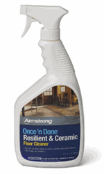 Armstrong Once 'n Done Reilient & Ceramic Floor Cleaner, 32 oz. Spray