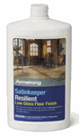 Armstrong SatinkeeperÂ® Resilient Low Gloss Floor Finish, 32 oz.