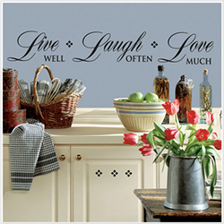 Live Well, Laugh Often, Love Much Peel & Stick Wall Decal